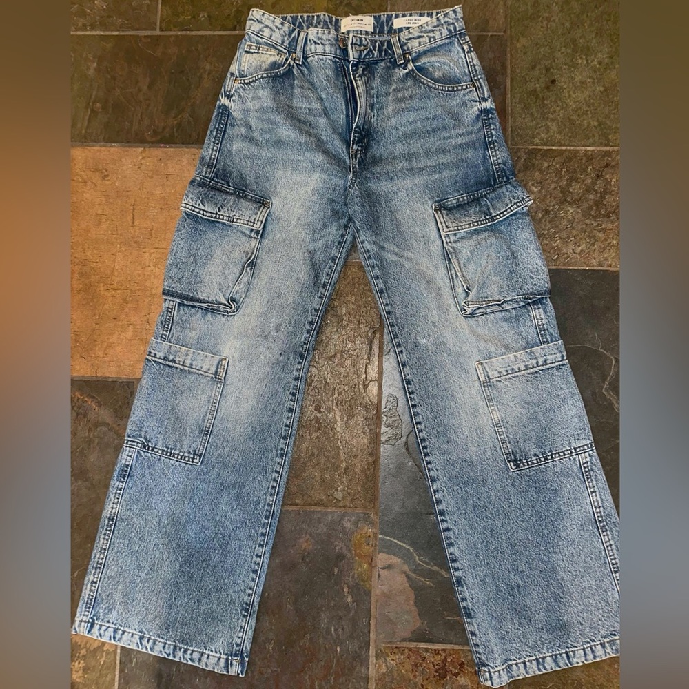 COTTON:ON Cargo wide leg jeans